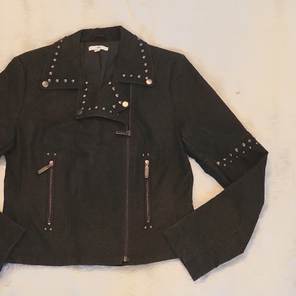 BP Studded Suede Moto Jacket